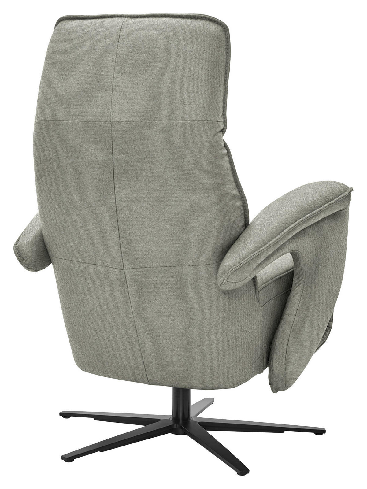 RELAXSESSEL Webstoff Relaxfunktion, Kopfteilverstellung, Rücken echt    - Schlammfarben/Schwarz, Design, Textil/Metall (78/110/87-175cm) - Musterring