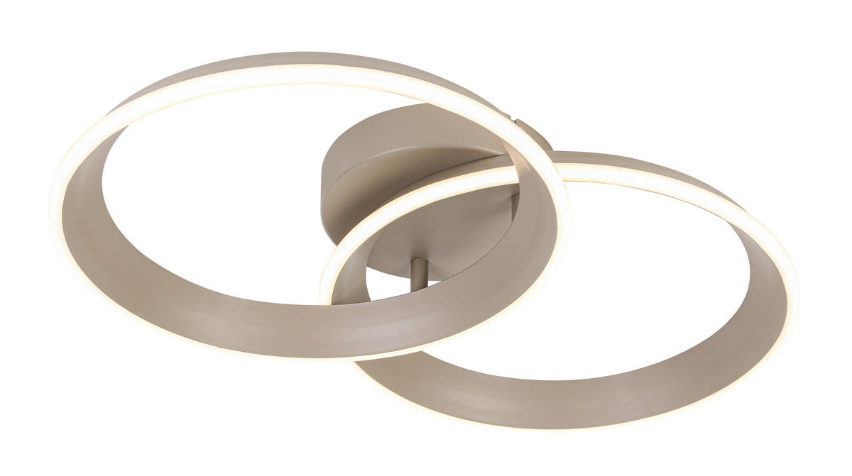 Plafonieră Cu Led 30 W    53,5/33/9,3 cm  - nisipiu, Design, plastic/metal (53,5/33/9,3cm) - Dieter Knoll