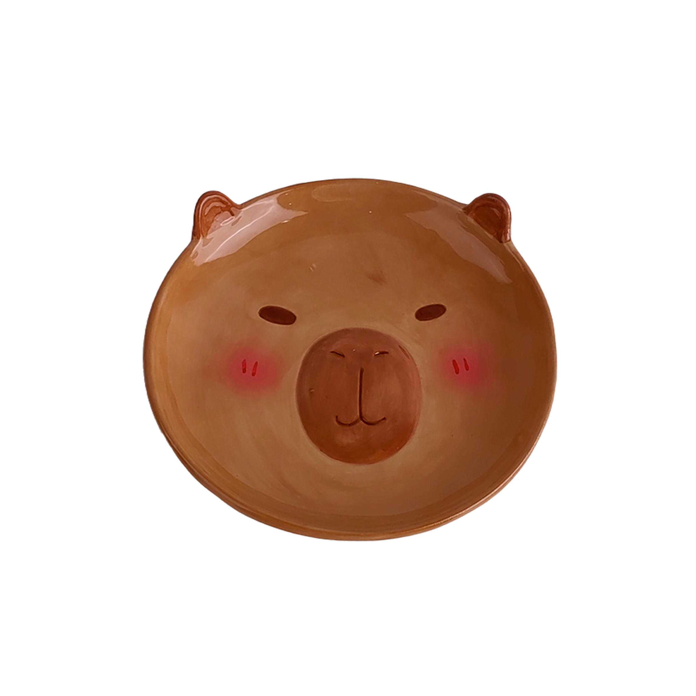 KROŽNIK - rjava, Trend, keramika (17,2cm) - Ambia Home