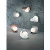 LED-WANDLEUCHTE Adria 16/16/18 cm   - Silberfarben, Basics, Glas/Metall (16/16/18cm) - Fabas Luce