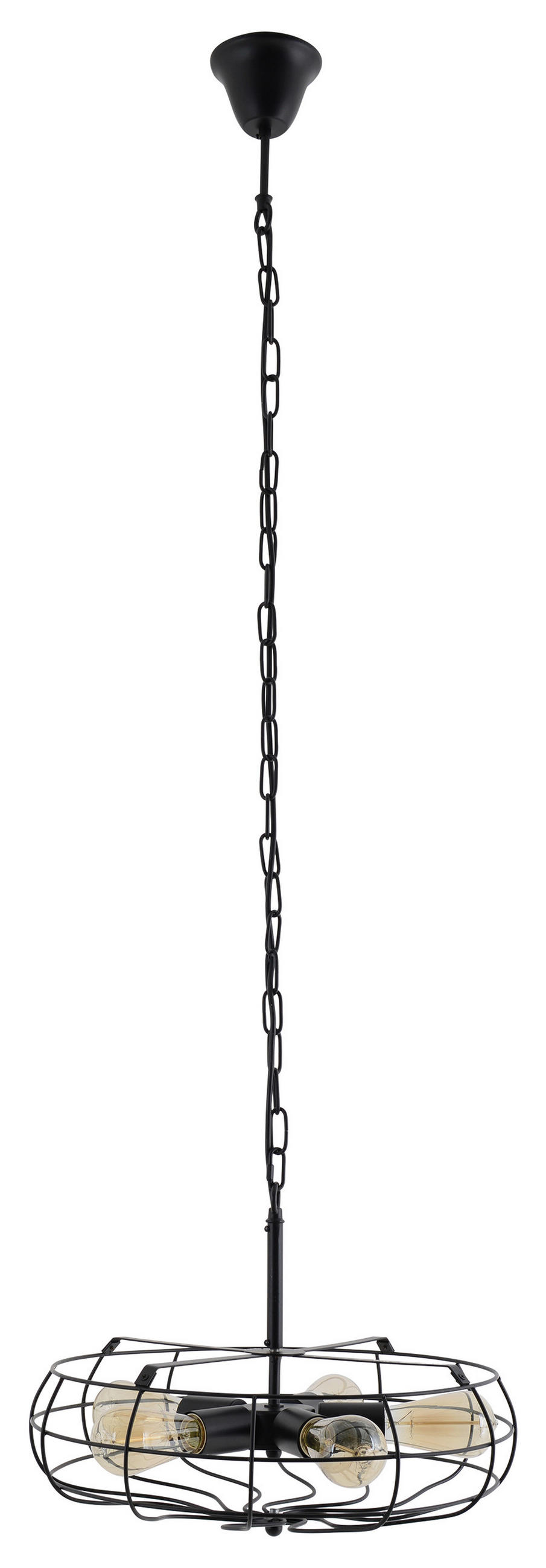 HÄNGELEUCHTE ALEX 47,5/14,5 cm   - Schwarz, Trend, Metall (47,5/14,5cm) - Näve