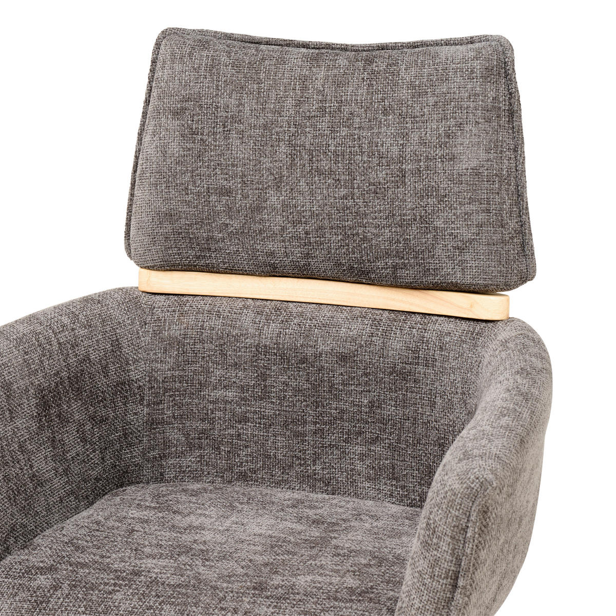 KANCELÁRSKE KRESLO, tkaná textília, tmavosivá - čierna/tmavosivá, Modern, kov/drevo (62/86/56cm) - MID.YOU