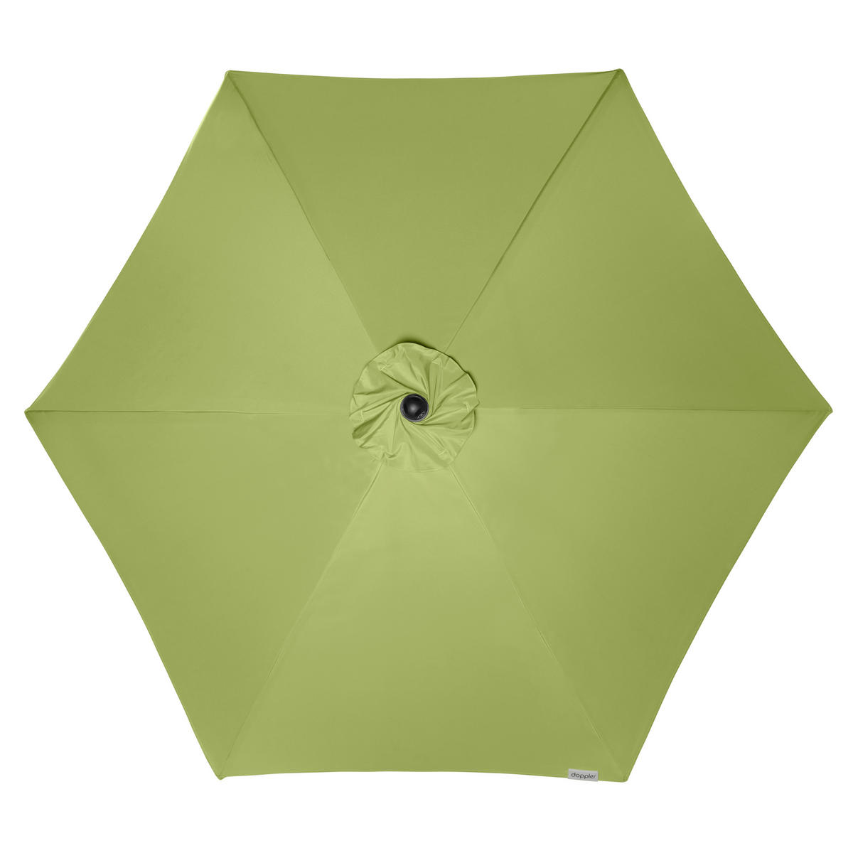 SONNENSCHIRM 210 cm Hellgrün  - Silberfarben/Hellgrün, Basics, Textil/Metall (210/210cm) - Doppler