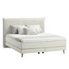 BOXSPRINGBETT 180/200 cm  in Creme  - Eichefarben/Creme, Design, Holzwerkstoff/Textil (180/200cm) - home24