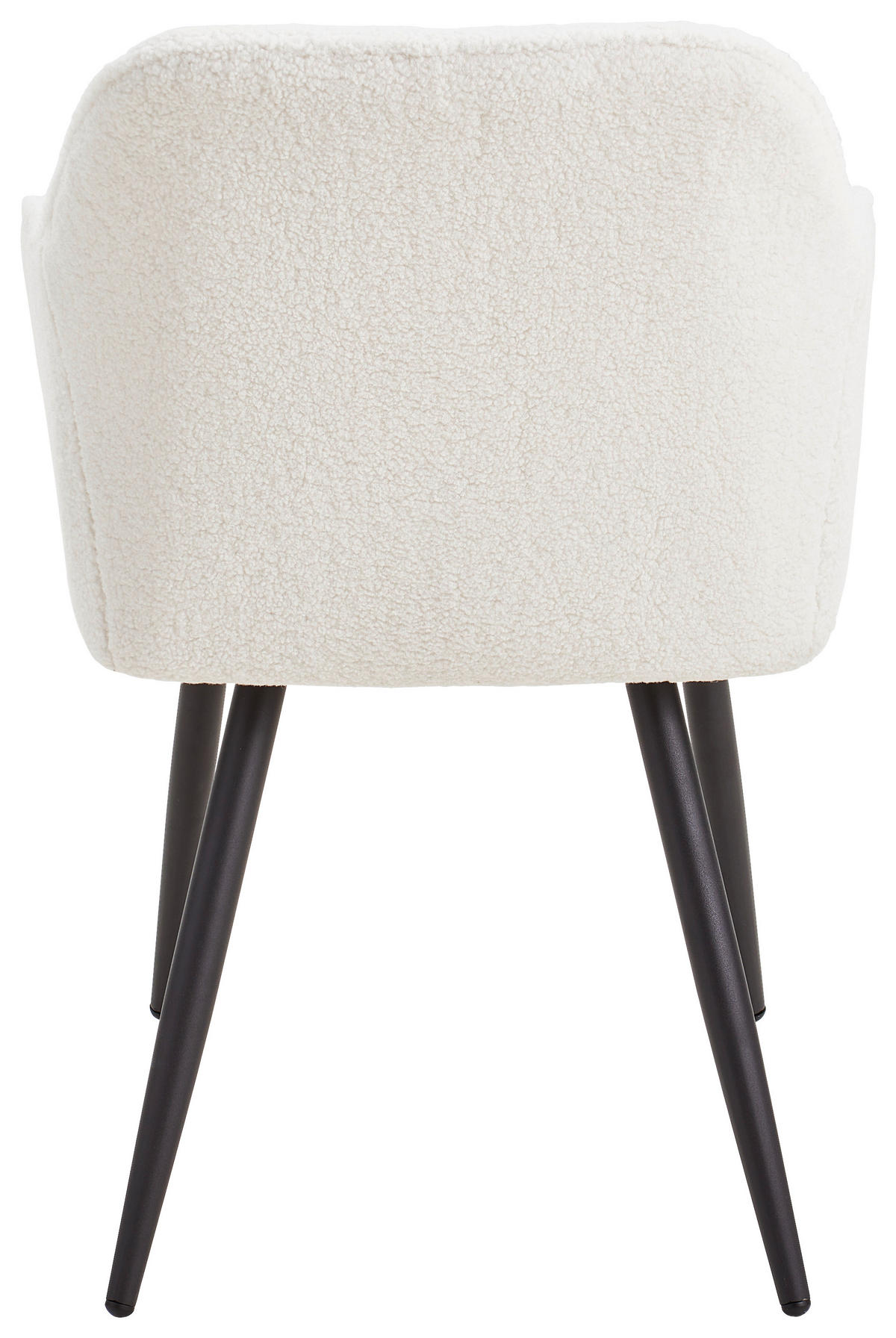 ARMLEHNSTUHL  in Eisen Teddystoff  - Schwarz/Weiß, MODERN, Holz/Textil (56/82/60cm) - Livetastic