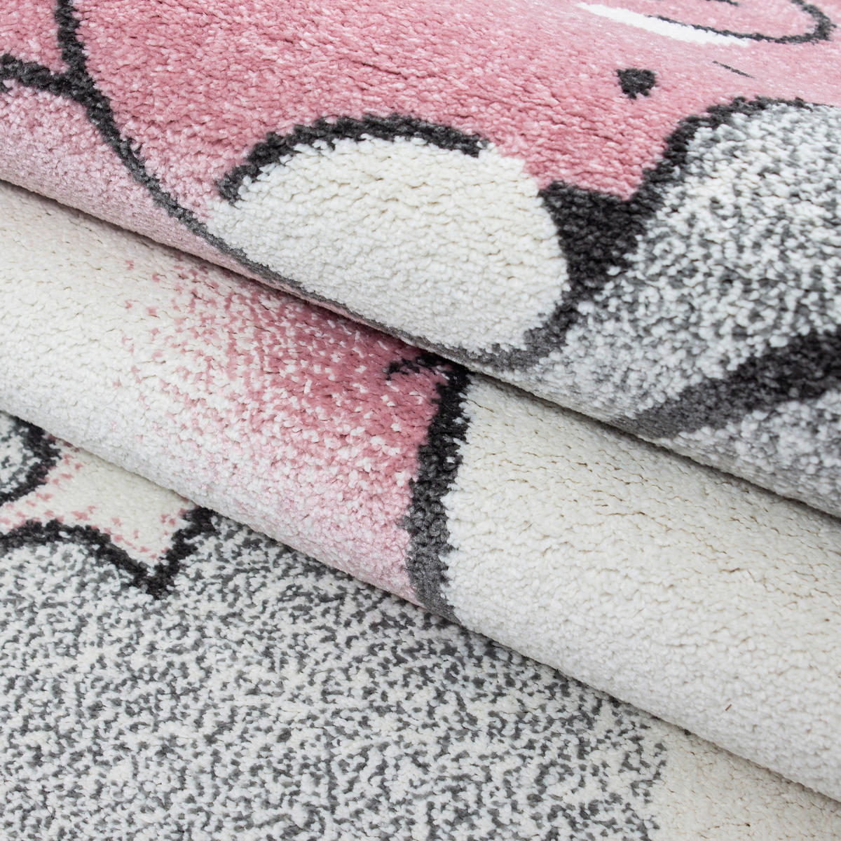 KINDERTEPPICH 120/170 cm Kids 580  - Pink/Weiß, Trend, Textil (120/170cm) - Ben'n'jen
