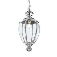 HÄNGELEUCHTE Norma SP1 Cromo 25/78/162 cm   - Chromfarben, KONVENTIONELL, Glas/Metall (25/78/162cm) - Ideal Lux