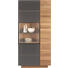 VITRINE in Wildeiche Braun, Eichefarben - Eichefarben/Braun, Natur, Glas/Holz (96/201,6/42,5cm) - Voglauer VITRINE in Wildeiche Braun, Eichefarben - Eichefarben/Braun, Natur, Glas/Holz (96/201,6/42,5cm) - Voglauer