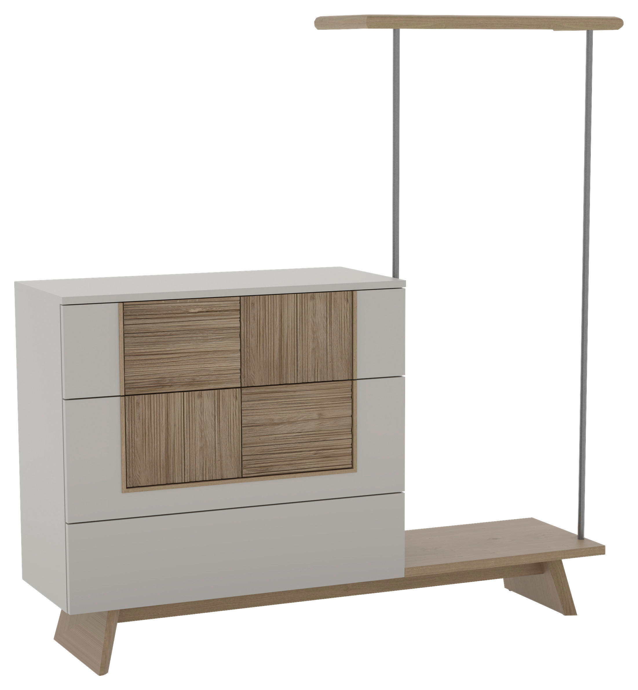 KOMMODE  in 168/170/43 cm  - Wildeiche/Weiß, Design, Holz/Holzwerkstoff (168/170/43cm) - Voglauer