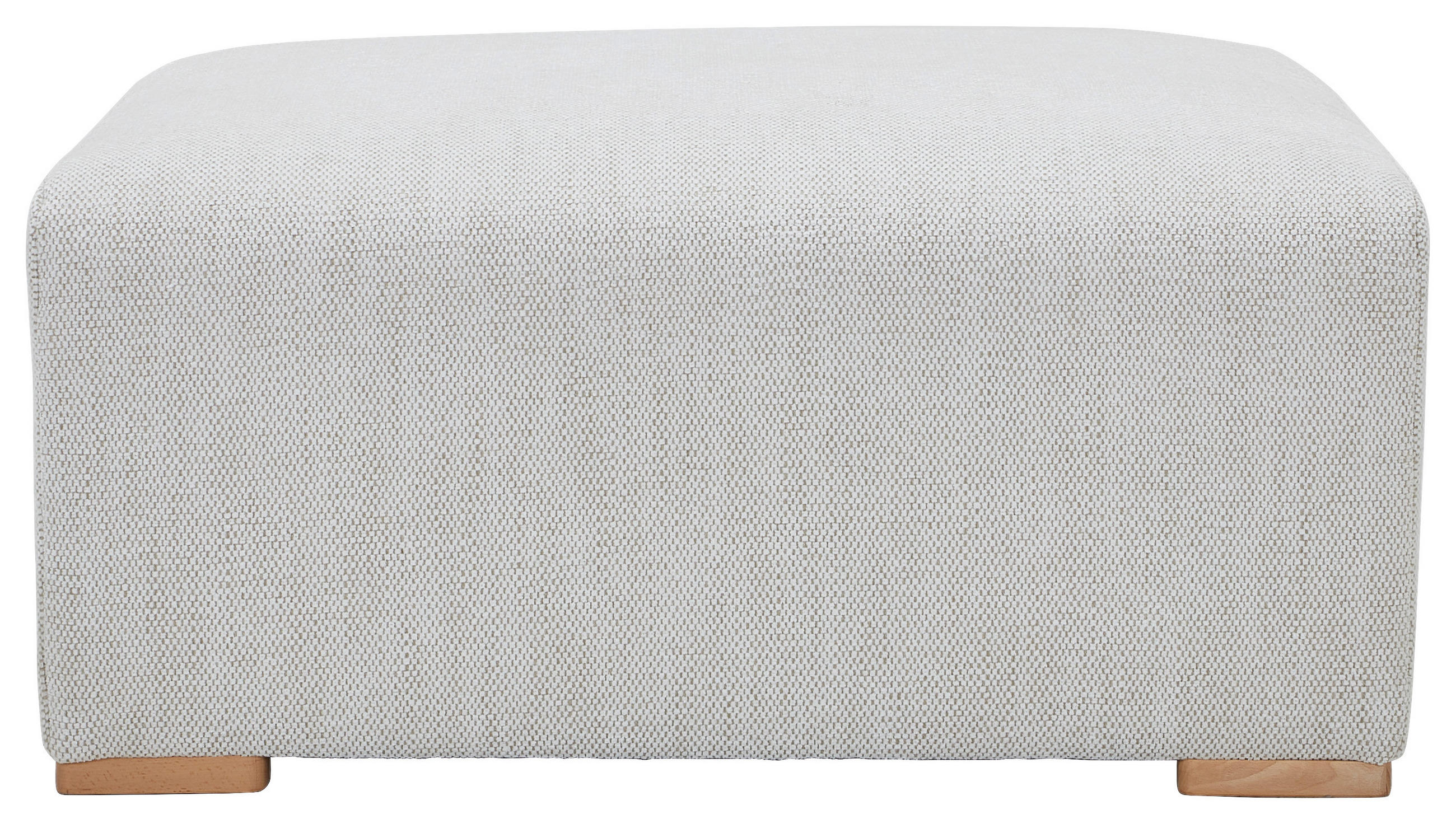 HOCKER Flachgewebe Beige  - Beige/Buchefarben, KONVENTIONELL, Holz/Textil (101/44/92cm) - Livetastic