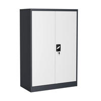 AKTENSCHRANK Anthrazit, Weiß  - Anthrazit/Weiß, KONVENTIONELL, Metall (80/120/40cm) - MID.YOU