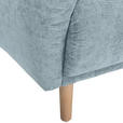 ECKSOFA Blau Flachgewebe  - Blau/Buchefarben, KONVENTIONELL, Holz/Textil (230/144cm) - Carryhome