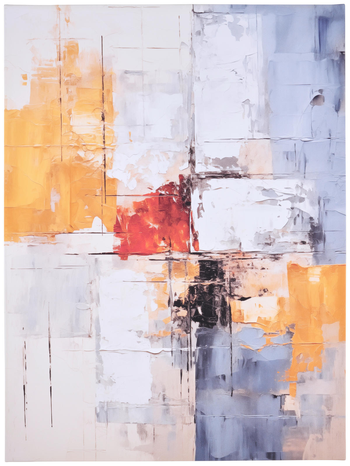 LEINWANDBILD Abstraktes 60/80 cm  - Multicolor, Basics, Holz/Papier (60/80cm) - Euroart