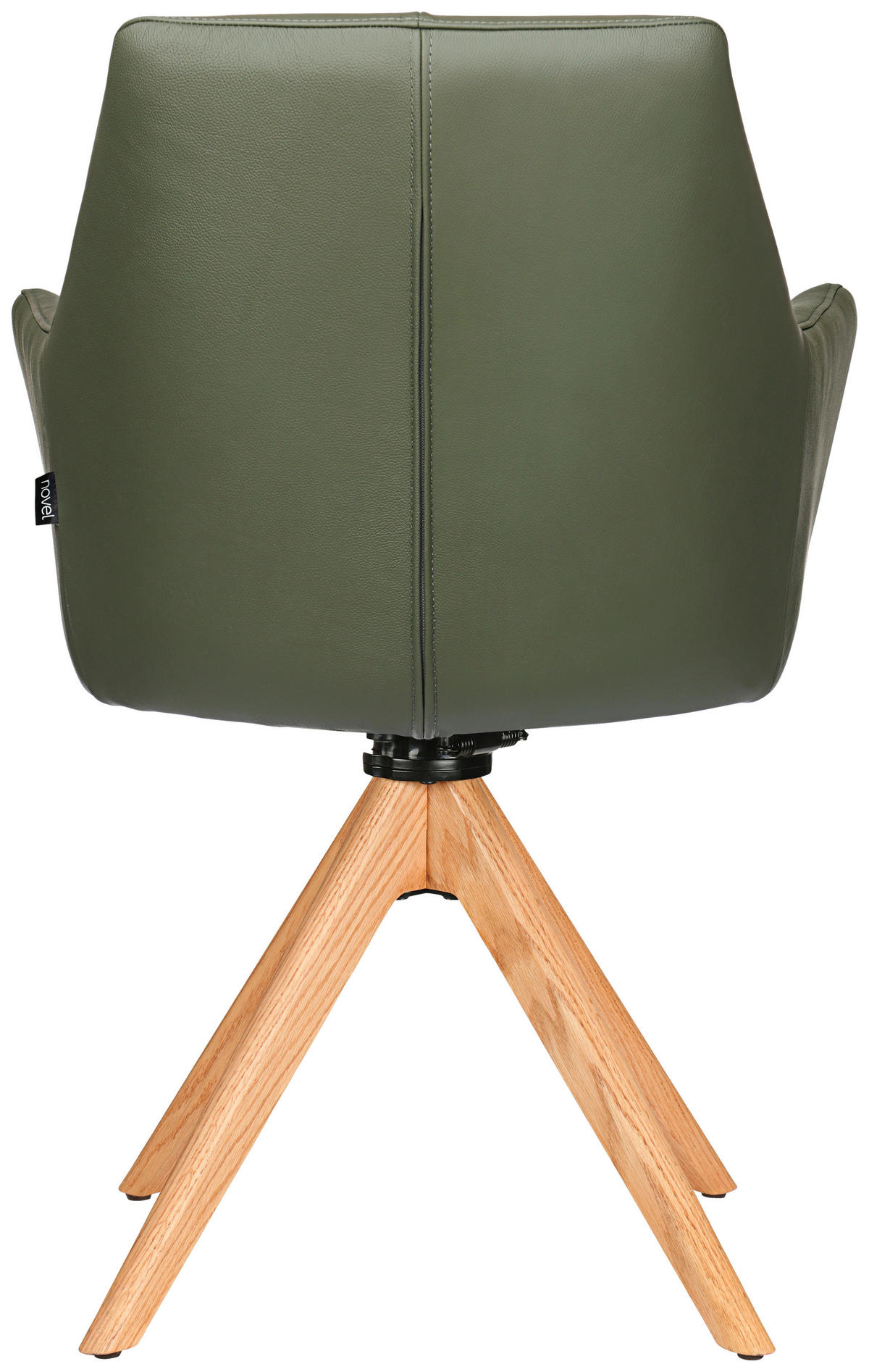 ARMLEHNSTUHL  in Echtleder pigmentiert  - Eichefarben/Naturfarben, KONVENTIONELL, Leder/Holz (59,5/87/63cm) - Novel