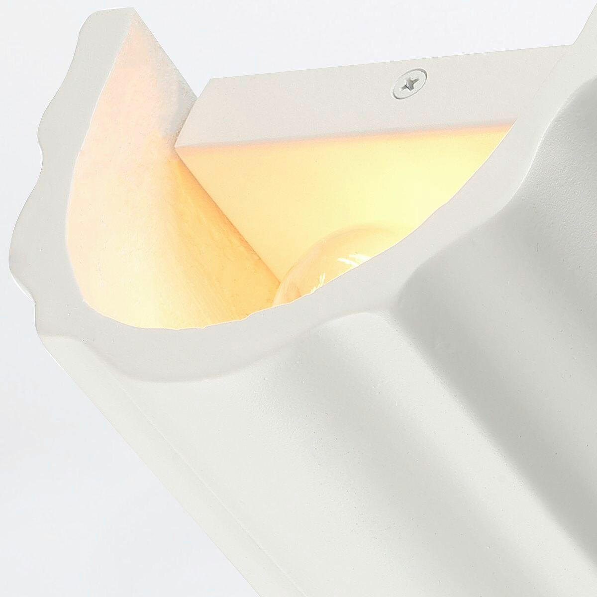 WANDLEUCHTE   - Weiß, KONVENTIONELL, Metall (33/15,2/10cm) - Elstead Lighting