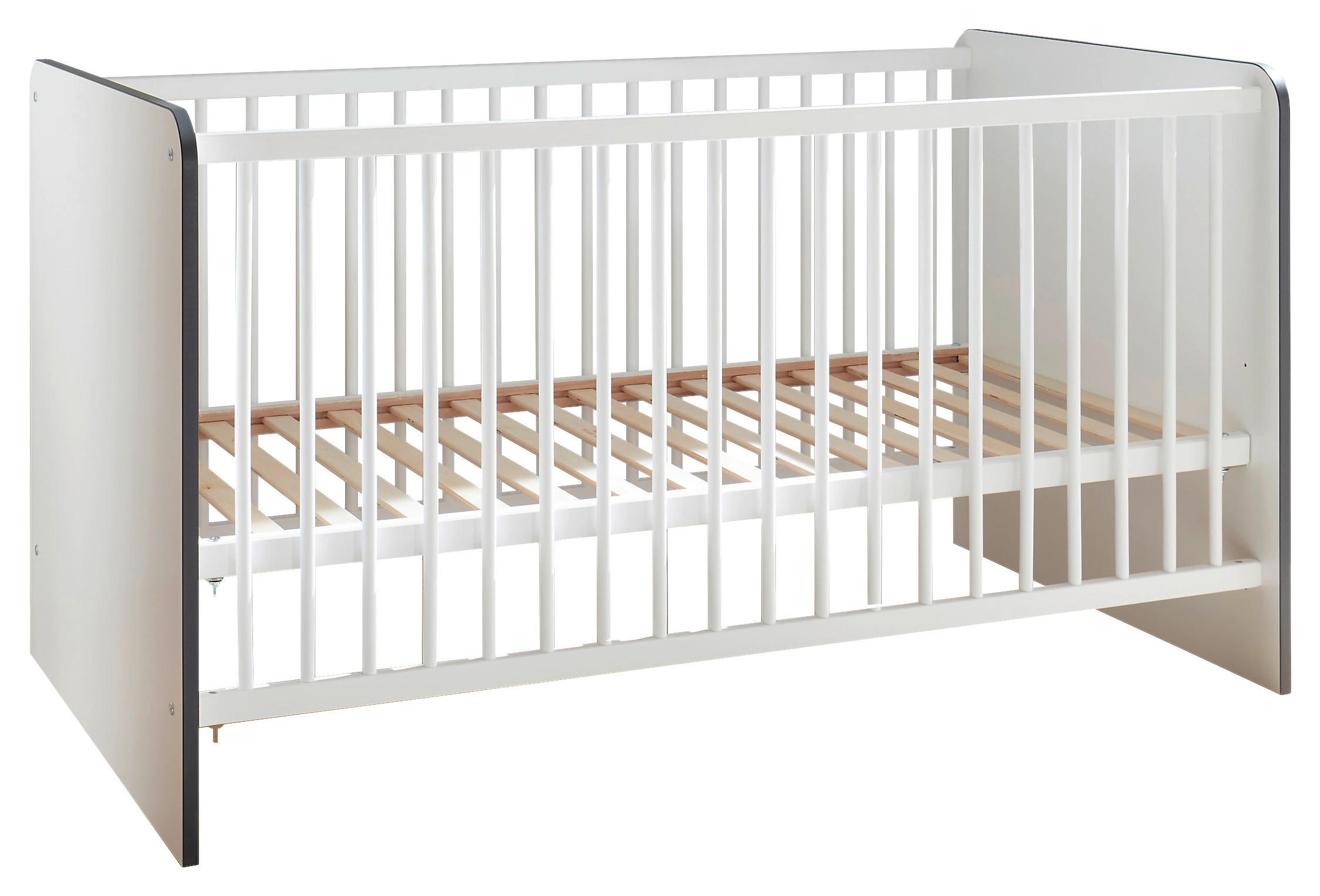 OTROŠKA POSTELJICA Pulni bukev masivno bela - bela, Basics, leseni material/les (70/140cm) - My Baby Lou