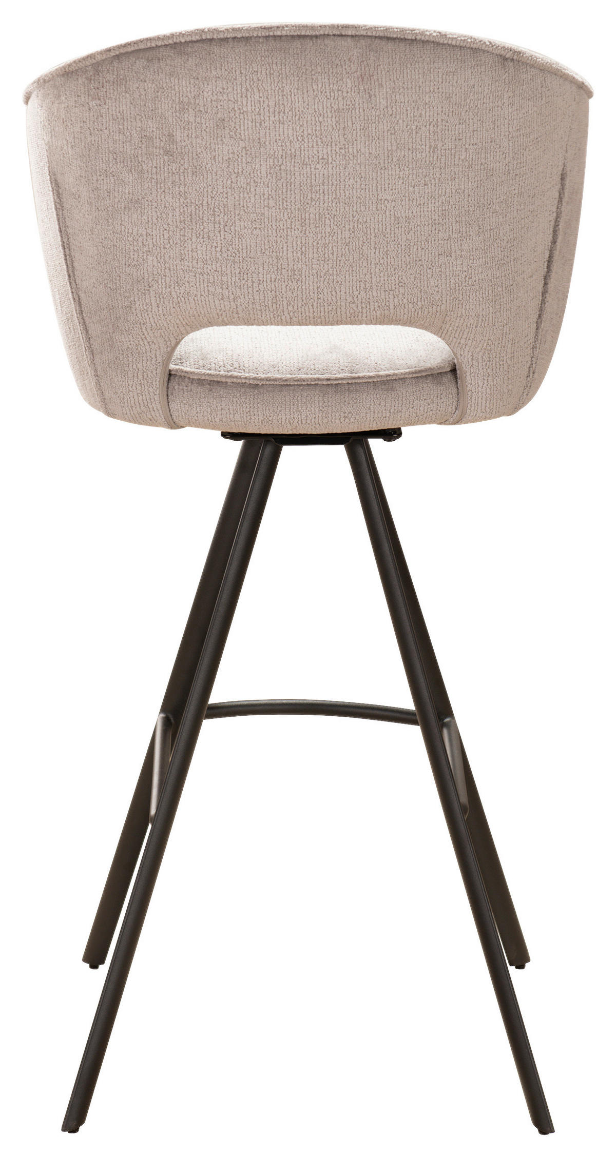 BARPALL i grå  - svart/grå, Design, metall/textil (54/103/54cm) - Novel