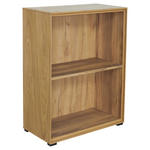AKTENREGAL Eiche furniert Eichefarben  - Eichefarben/Schwarz, Natur, Holz/Holzwerkstoff (73/97/40cm) - Linea Natura
