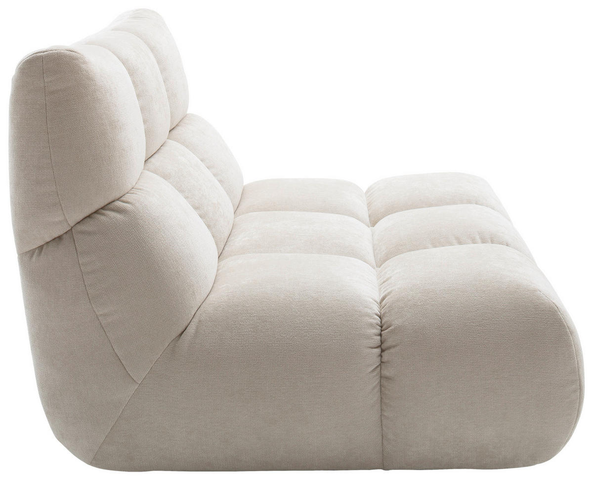 SESSEL Chenille Naturfarben  - Schwarz/Naturfarben, Design, Kunststoff/Textil (112/85/108cm) - Pure Home Lifestyle