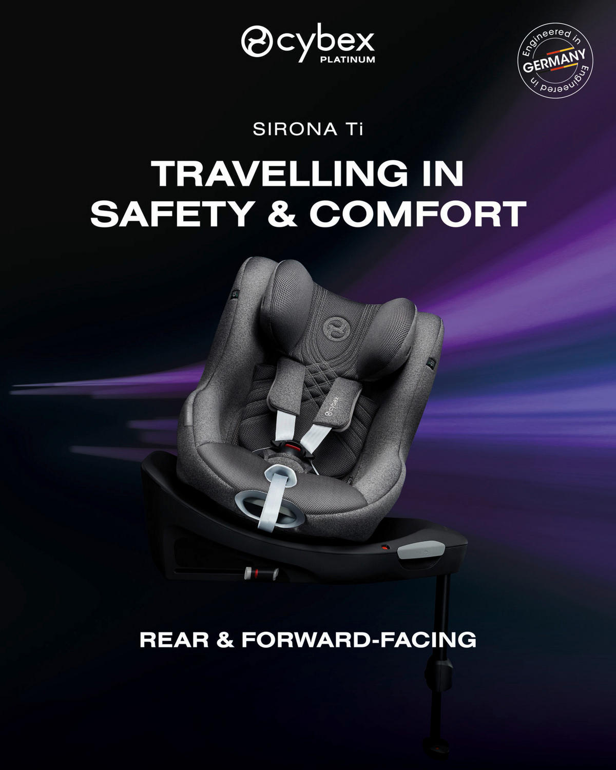 REBOARDER-KINDERSITZ Sirona Ti Plus  - Weiß, Basics, Kunststoff/Textil (71/44/75cm) - cybex PLATINUM