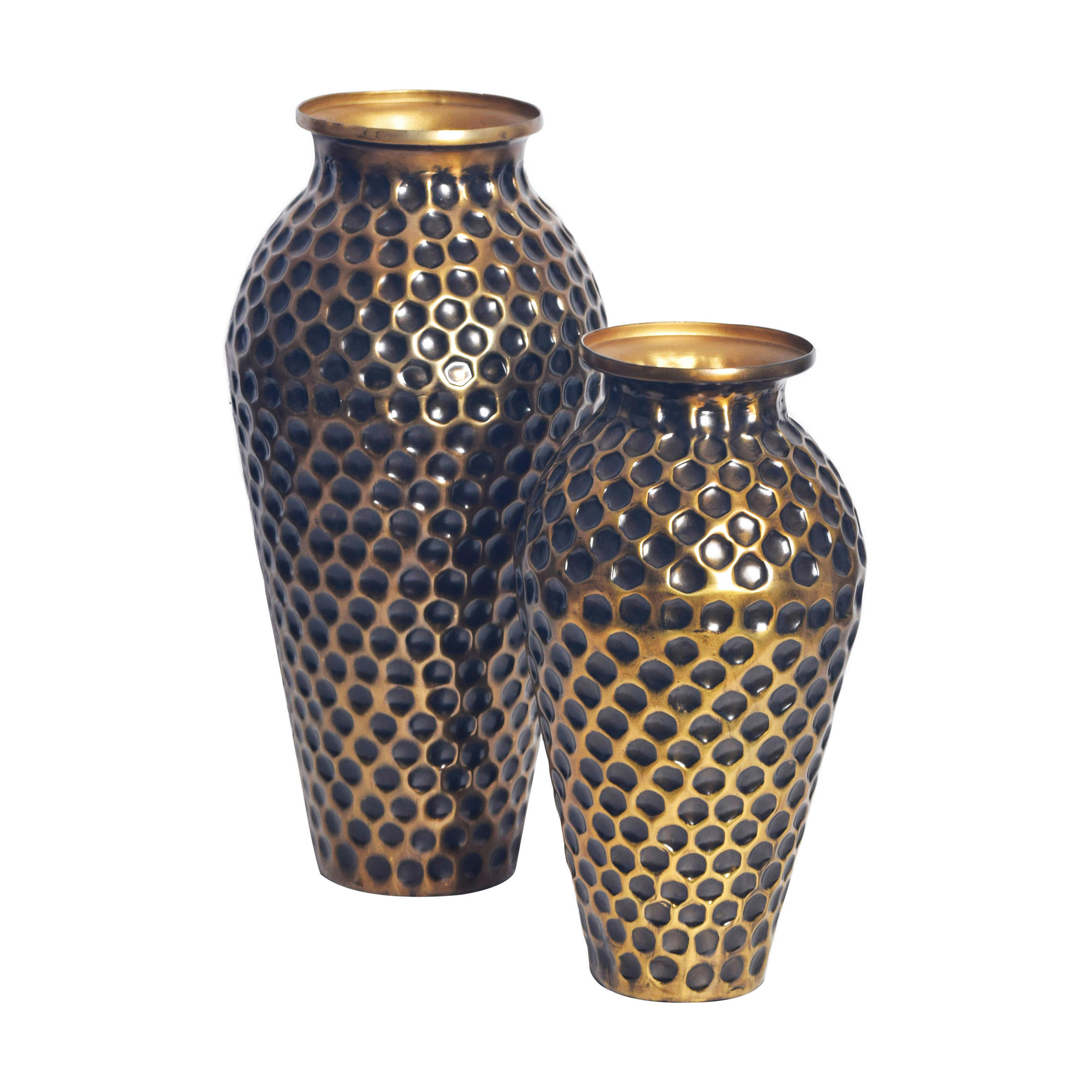 DEKORVAS  - guldfärgad, Design, metall (26/51/26cm) - Livetastic