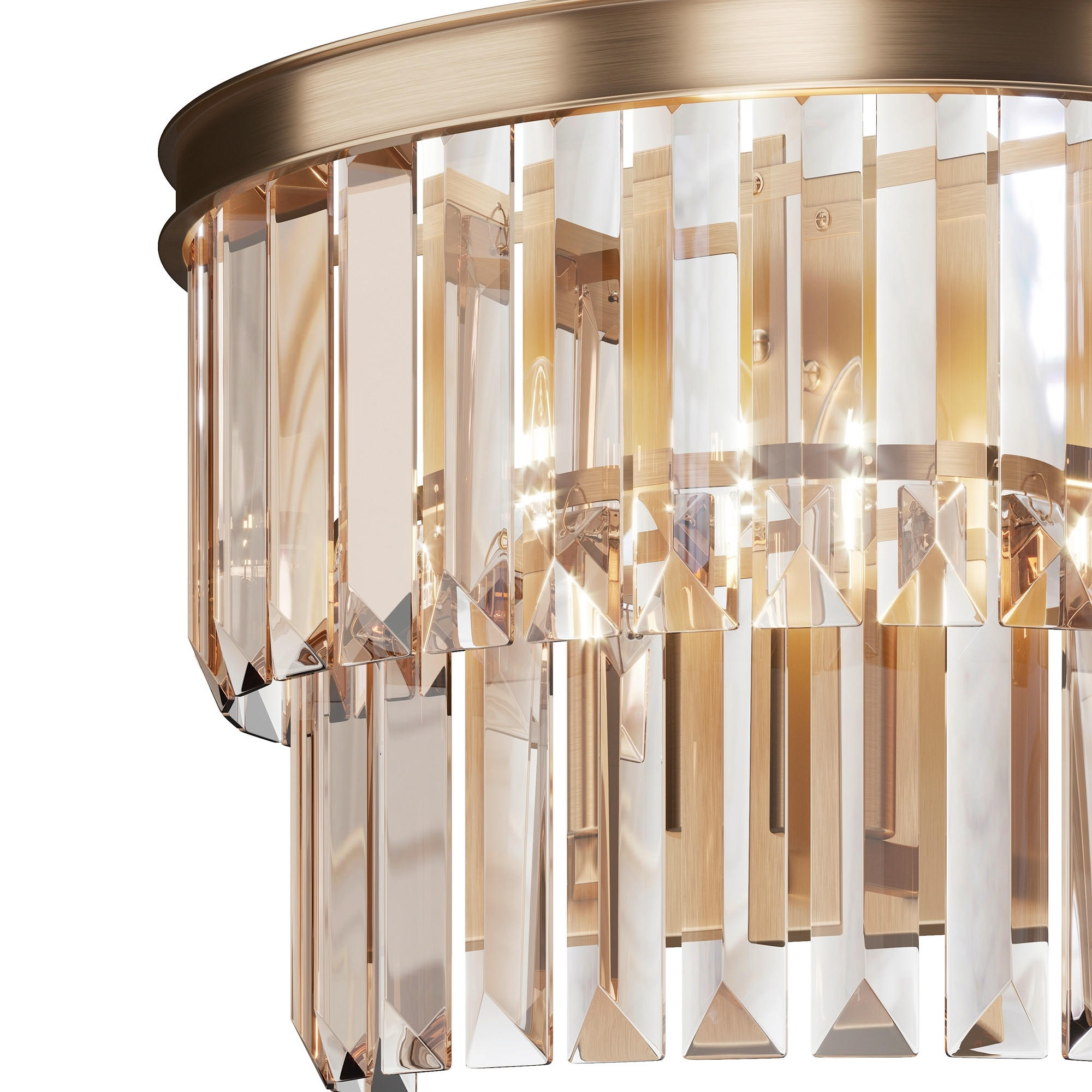WANDLEUCHTE Neoclassic 16.5/33/24,5 cm   - Goldfarben, Trend, Glas/Metall (16.5/33/24,5cm) - MAYTONI
