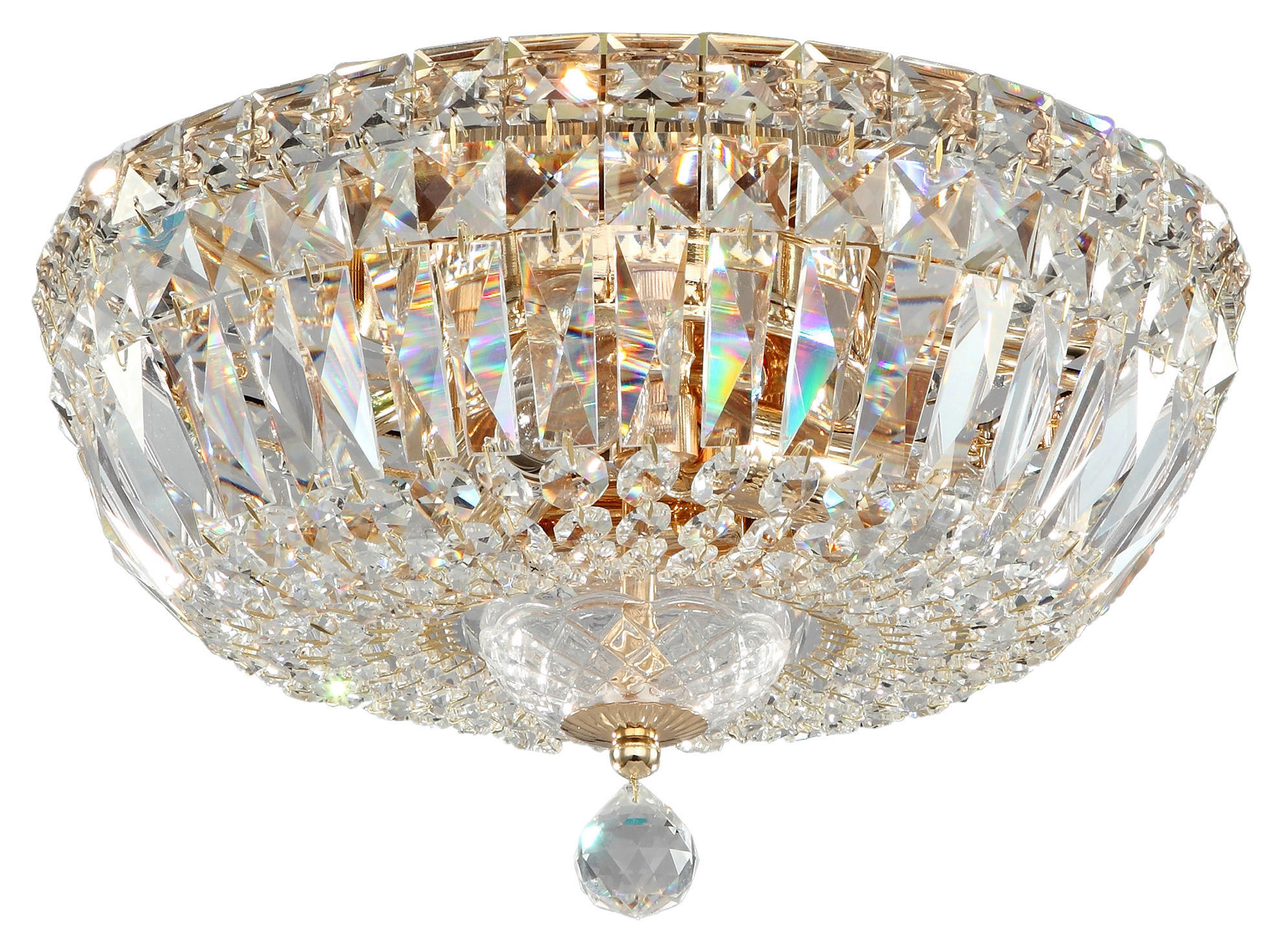 KRONLEUCHTER  30/18/30 cm   - Goldfarben, Trend, Glas/Metall (30/18/30cm) - MAYTONI