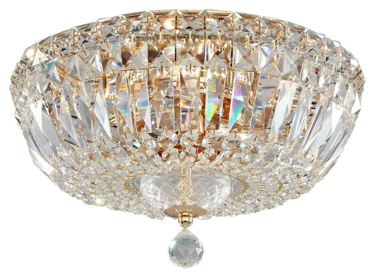 KRONLEUCHTER  30/18/30 cm   - Goldfarben, Trend, Glas/Metall (30/18/30cm) - MAYTONI