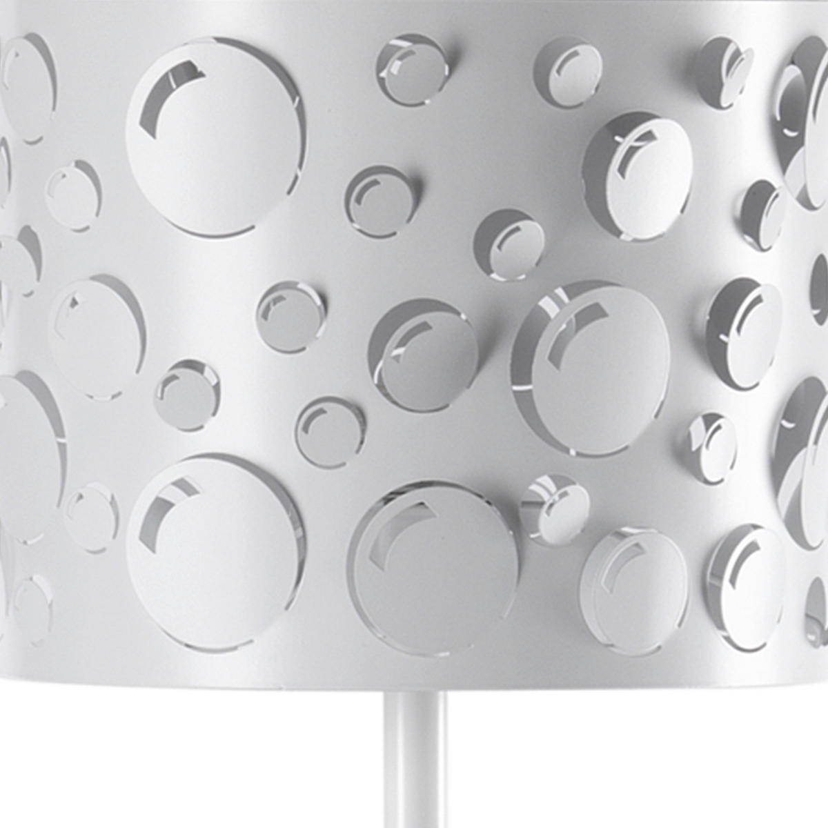 STEHLEUCHTE 4895 BOLLICINE 30/30/164 cm   - Weiß Hochglanz/Schwarz, Design, Kunststoff/Metall (30/30/164cm)