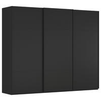 SCHWEBETÜRENSCHRANK Schwarz  - Schwarz, Konventionell, Holzwerkstoff/Metall (242/223/68cm) - Novel