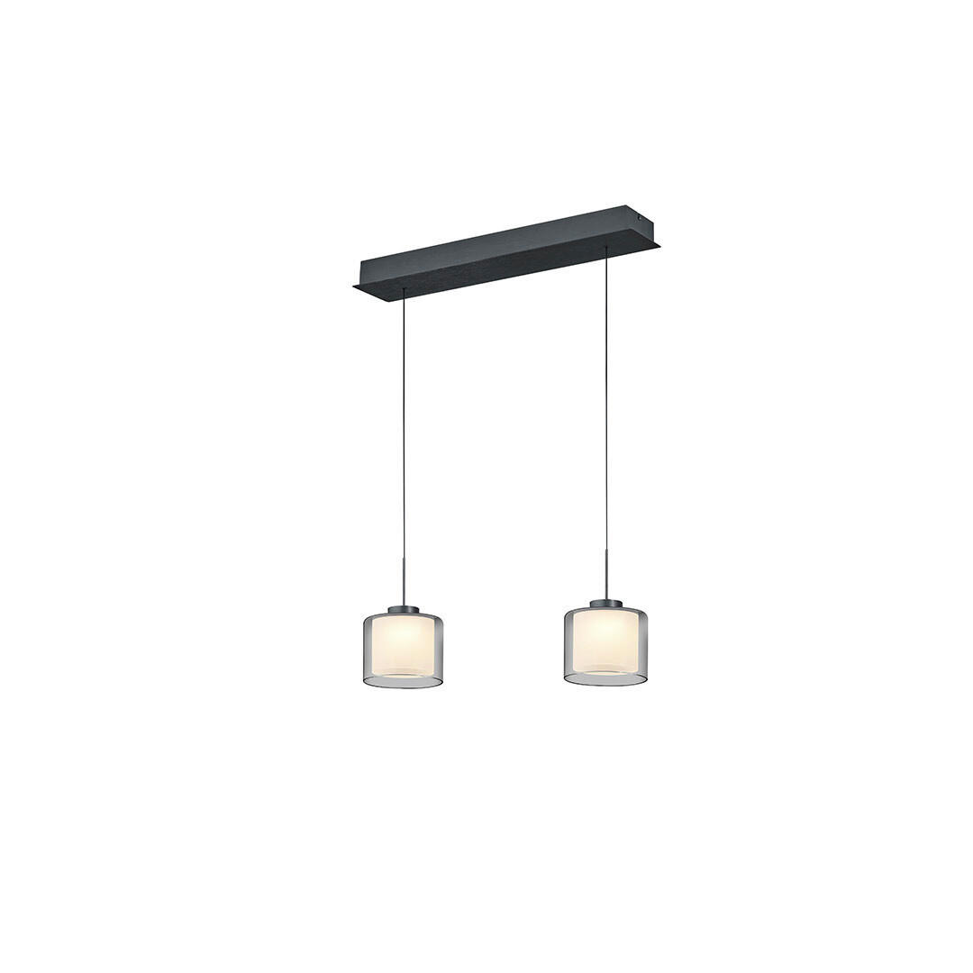 LED-HÄNGELEUCHTE Klara 63/60-180 cm   - Anthrazit, Design, Metall (63/60-180cm) - elements by BANKAMP