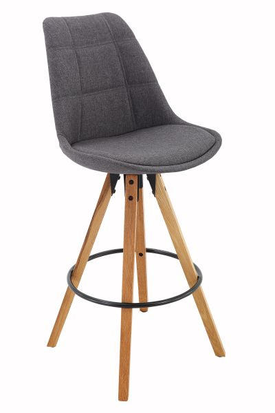 BARSKA STOLICA  boja hrasta, tamnosiva   - tamnosiva/boja hrasta, Moderno, drvo (49/113,5/56cm) - Xora