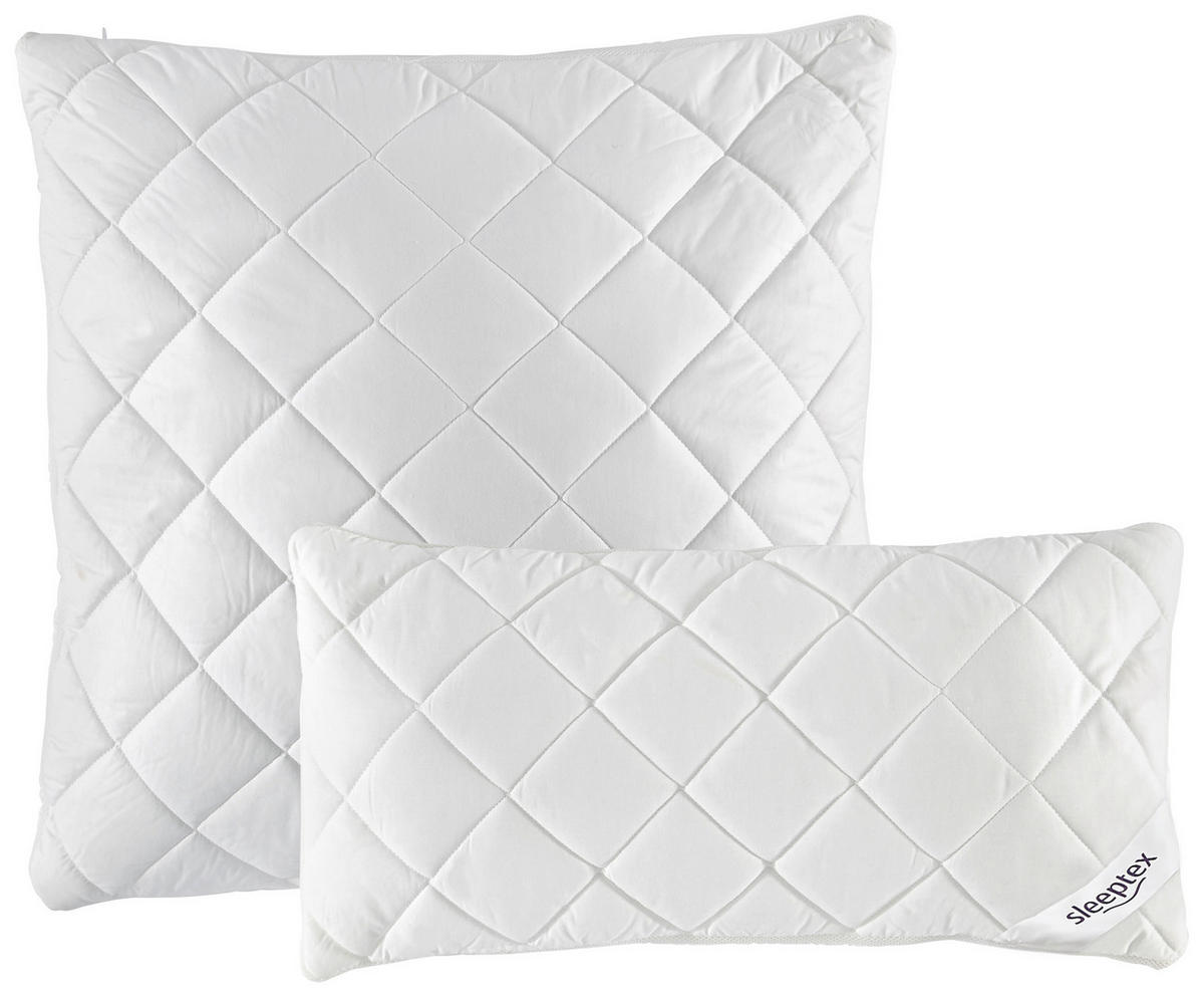 JASTUK PROŠIVENI 60/80 cm   SQUARE  - bijela, Basics, tekstil (60/80cm) - Sleeptex