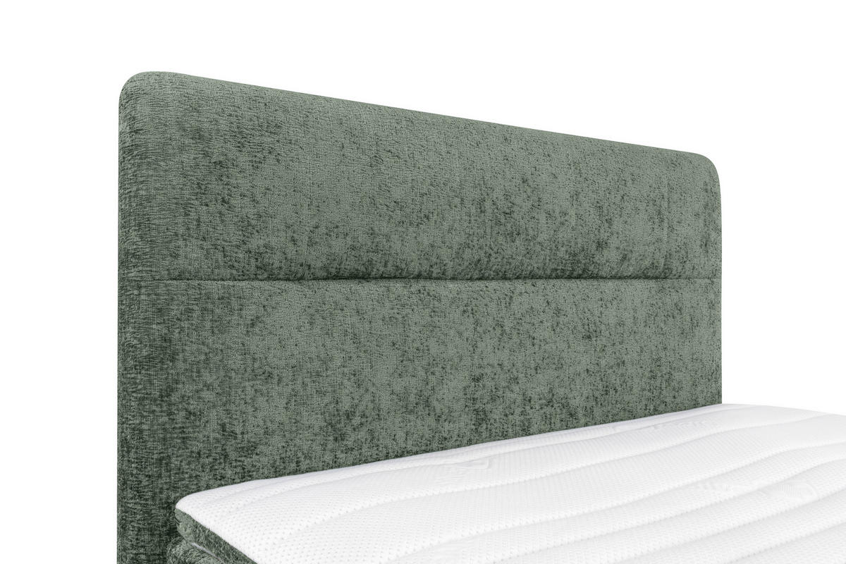 BOXSPRINGBETT 140/200 cm  in Mintgrün  - Schwarz/Mintgrün, Design, Textil/Metall (140/200cm) - Esposa