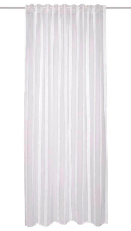 FERTIGVORHANG  transparent  140/245 cm   - Ecru, Basics, Textil (140/245cm)