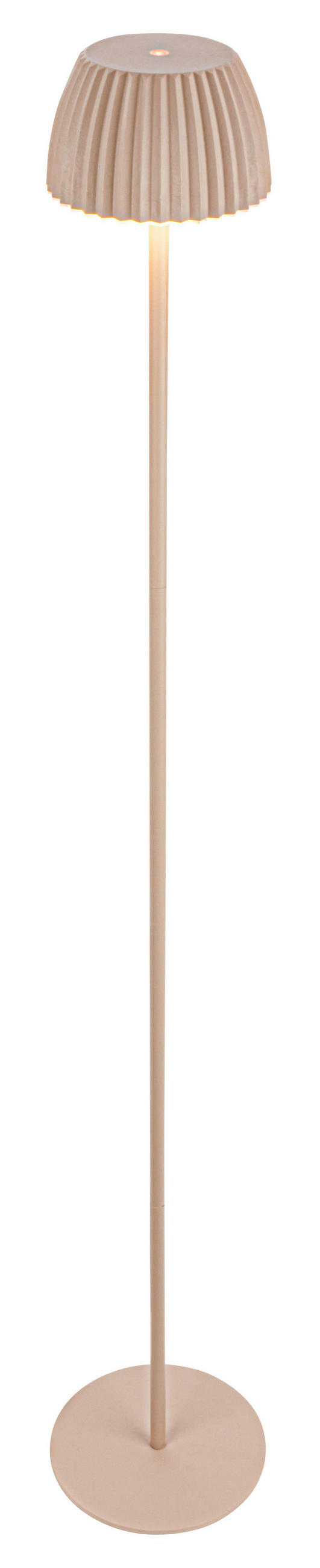 AKKU-STEHLEUCHTE 19/123,5 cm    - Beige, Basics, Kunststoff/Metall (19/123,5cm)