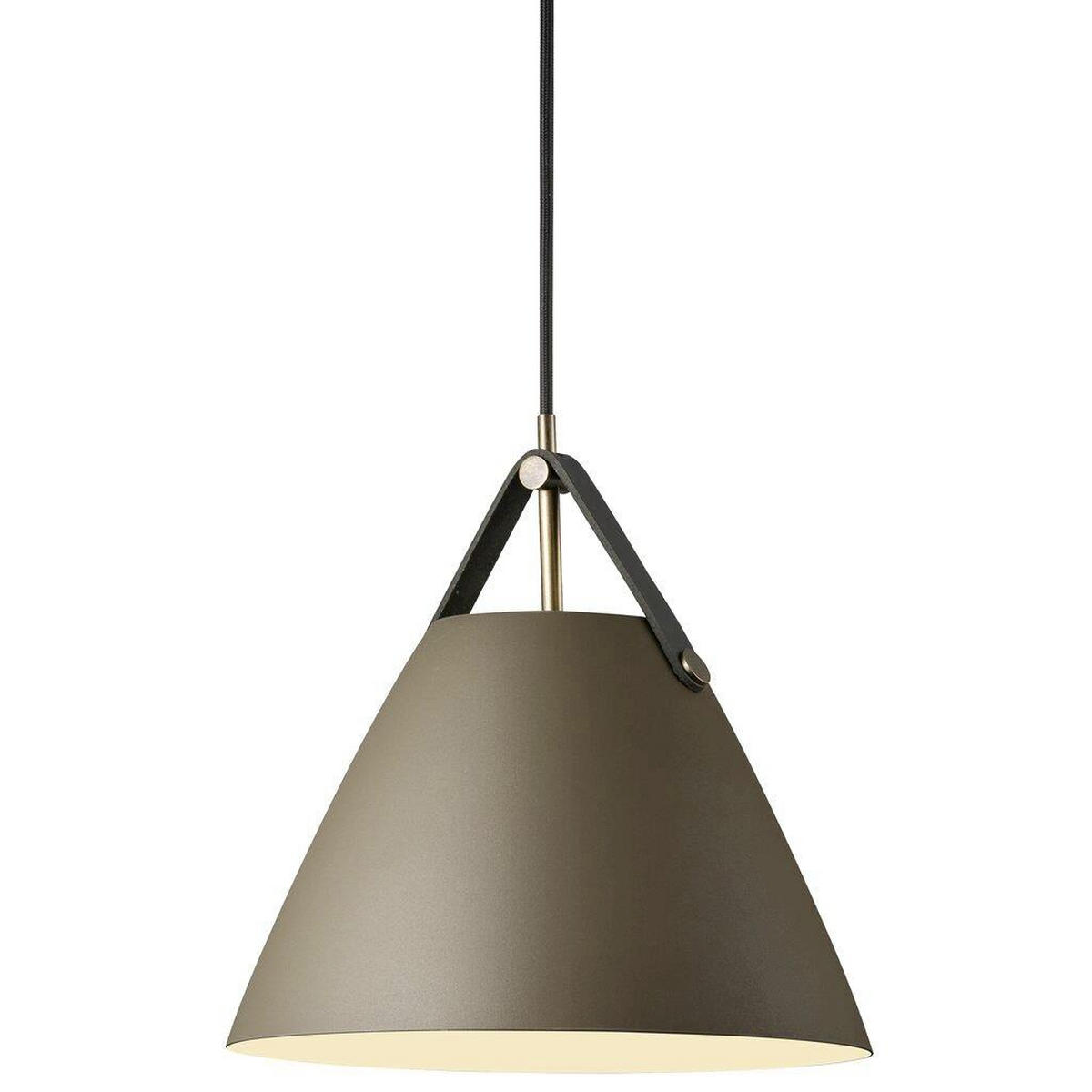 HÄNGELEUCHTE STRAP 27/27 cm   - Braun, Design, Metall (27/27cm) - Nordlux
