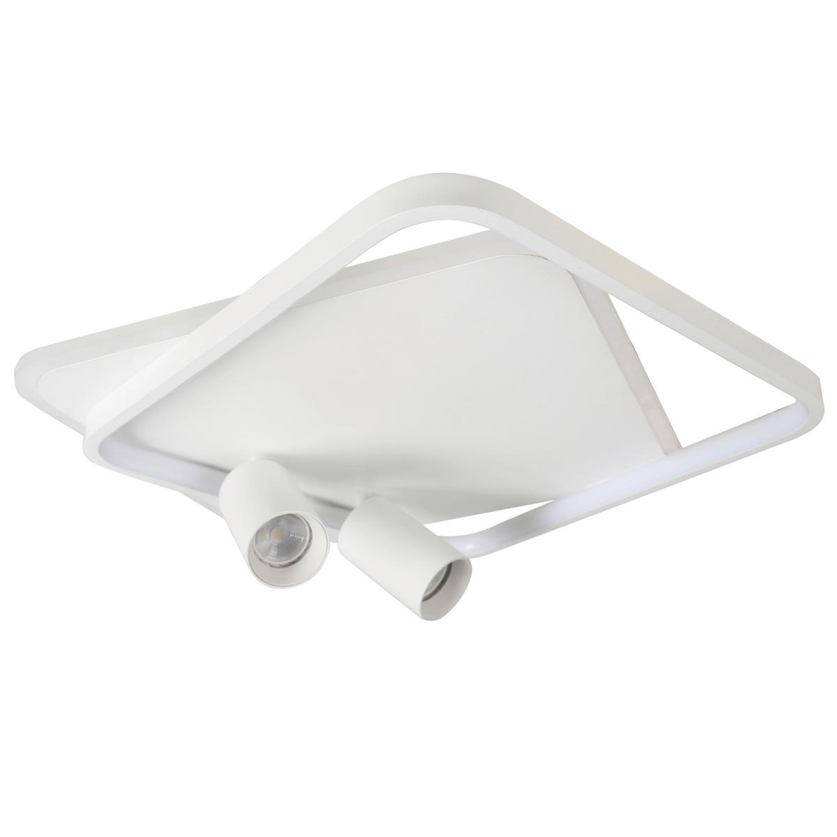 LED-DECKENLEUCHTE Parma  11/45.5/45.5 cm  - Weiß, Design, Metall (11/45.5/45.5cm)