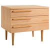 NACHTSCHRANK 55/50/40 cm Eiche furniert, massiv  - Eichefarben/Naturfarben, Design, Holz/Holzwerkstoff (55/50/40cm) - home24