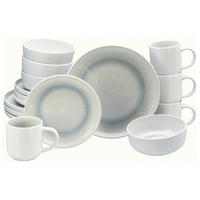 KOMBISERVICE Weiß, Grauweiß Nordic Fjord Ice 16-teilig 4 Personen  - Grauweiß/Weiß, Basics, Keramik - Creatable