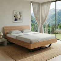 BETT 180/200 cm  in Eichefarben  - Eichefarben/Schwarz, MODERN, Holz/Metall (180/200cm) - MID.YOU