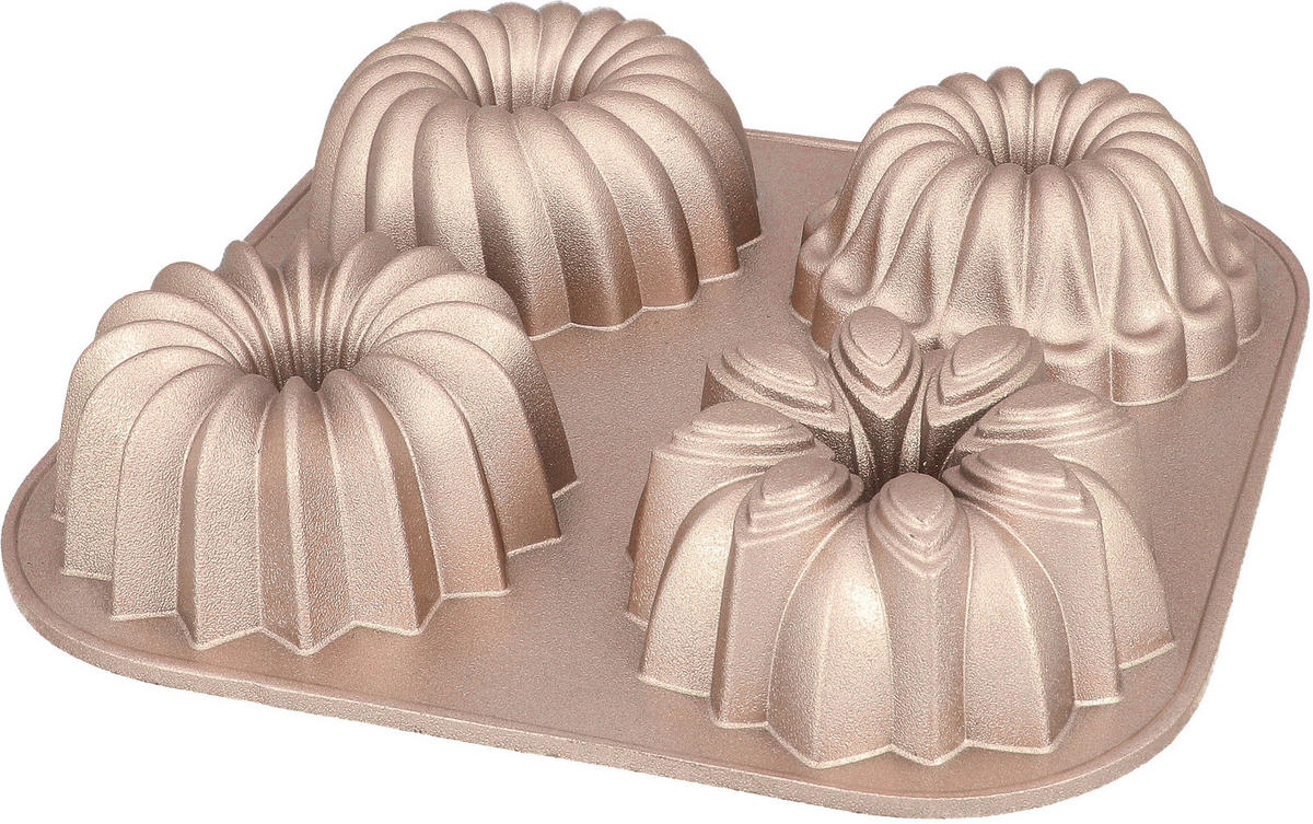 GUGELHUPFFORM  - Goldfarben, Design, Metall (24/4,5/24cm) - Birkmann