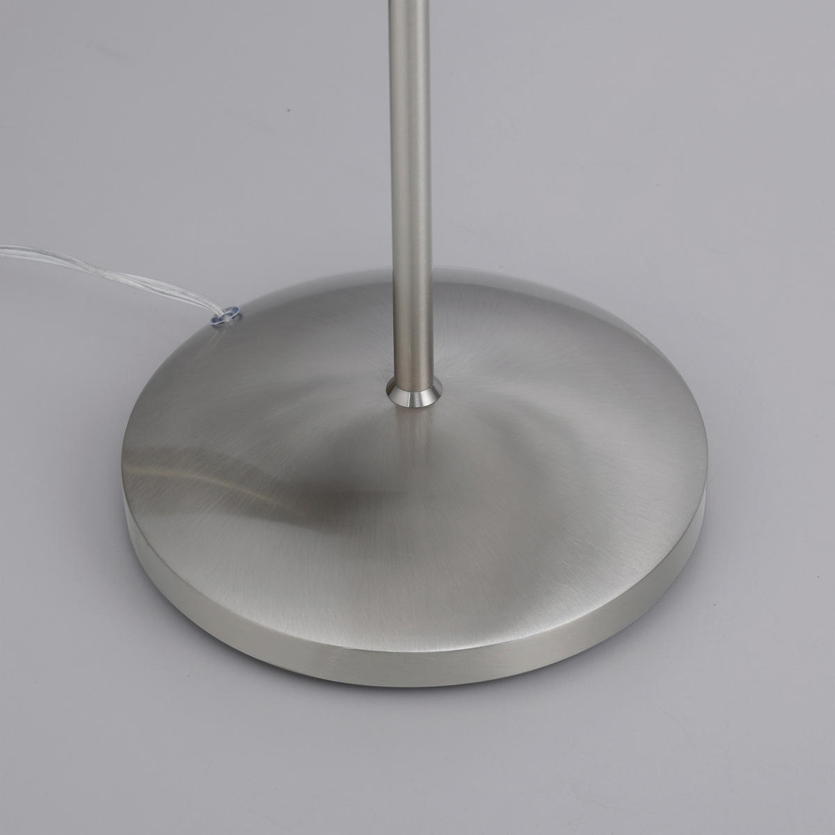 LED-STEHLEUCHTE 74/74/163 cm    - Edelstahlfarben, Basics, Glas/Metall (74/74/163cm) - Paul Neuhaus