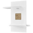 WANDBOARD  67/83,6/27,6 cm  - Eichefarben/Weiß, Design, Holzwerkstoff (67/83,6/27,6cm) - Xora