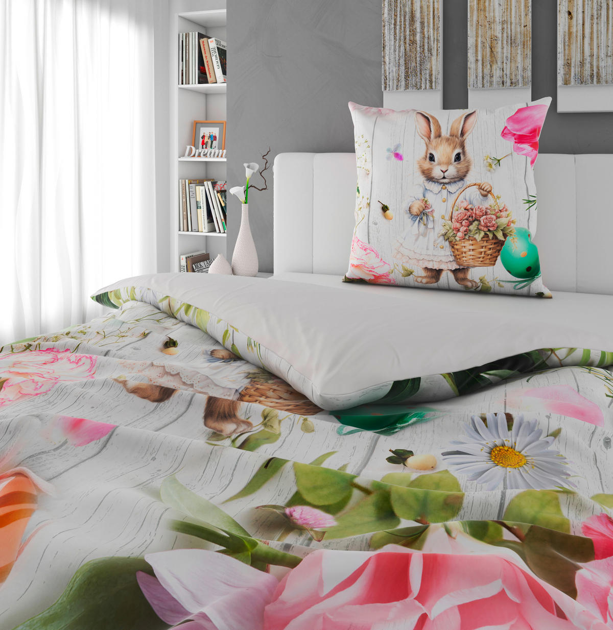 WENDEBETTWÄSCHE Satin 135/200 cm  - Multicolor, Textil (135/200cm) - Novel