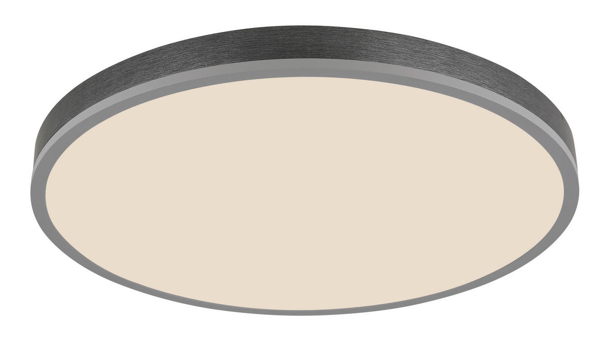 LED-TAKLAMPA DORO 60/8,5 cm  - vit/mörkgrå, Basics, metall/plast (60/8,5cm) - Globo