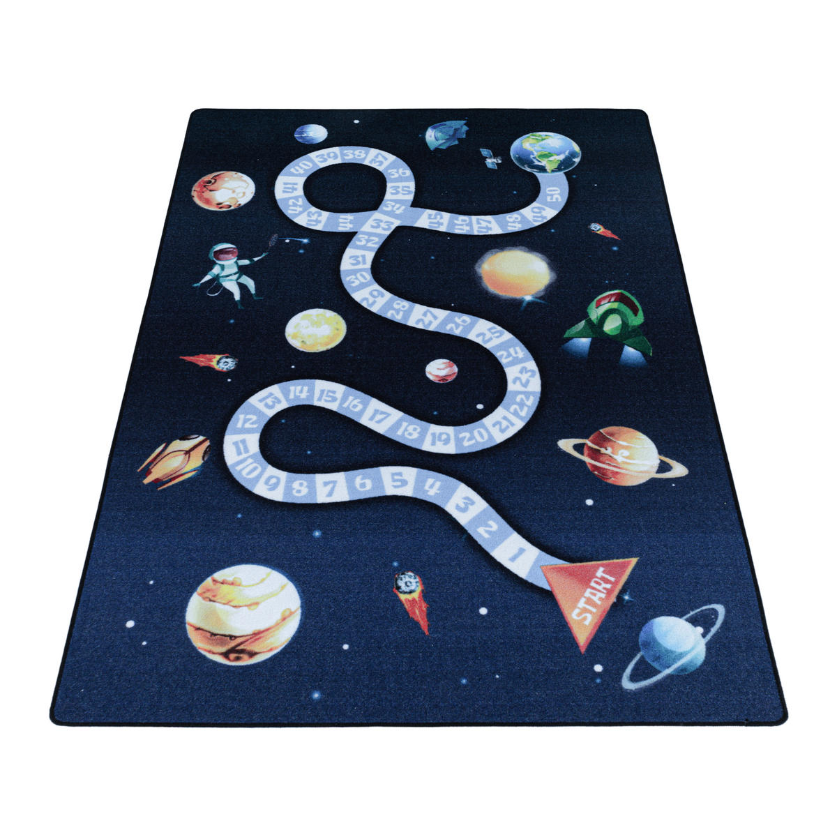 SPIELTEPPICH 80/120 cm Play 2901 dunkelblau  - Dunkelblau, Trend, Kunststoff/Textil (80/120cm)