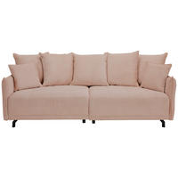 BIGSOFA Cord Rosa  - Schwarz/Rosa, Design, Textil/Metall (226/91/103cm) - Carryhome