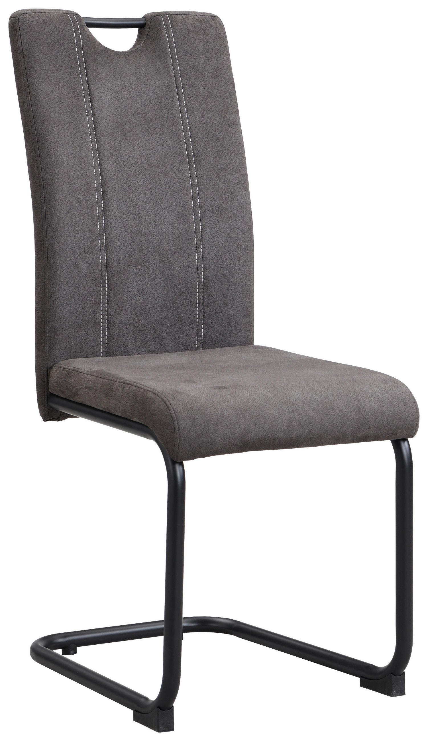 SCHWINGSTUHL  in Eisen Webstoff  - Anthrazit/Beige, Design, Textil/Metall (43/99/58cm) - Boxxx