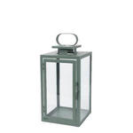 LATERNE - Grün, Basics, Glas/Metall (16/35/16cm) - Ambia Home